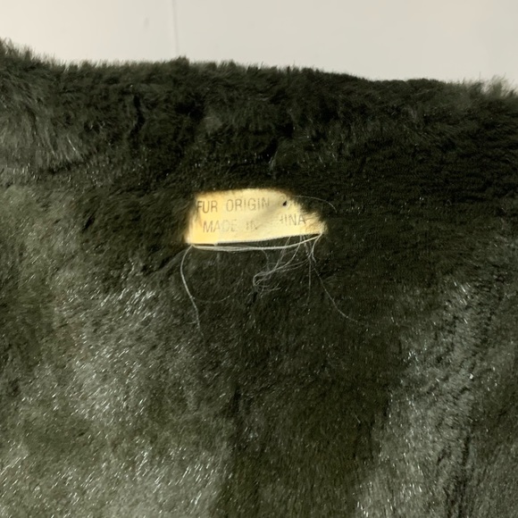 Vintage Paisley Jacket Coat Fur Trimmed Hood Removable Fur Lined Vest Large EUC - Picture 9 of 13